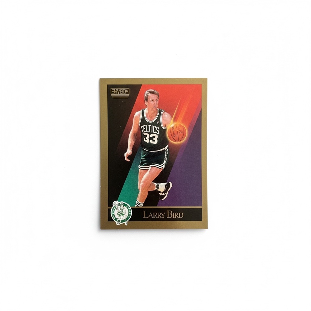 Larry Bird Basketball Card - Gold and Black